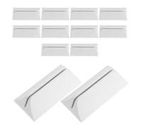 Healifty 12pièces Séparateur Écran avec Support De Base Lot de Plastique Réutilisables pour Cloison De Bureau Maison Facile à Installer Déplacer