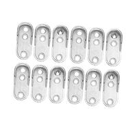 Healifty 12Pièces Support de Tige de Placard de Fixations Élégantes pour Armoires Garde Robes Facile à Installer