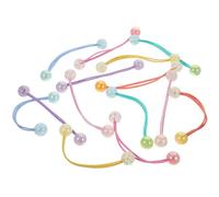 Healifty 14 Élastiques à Cheveux pour Filles Corde Élastique à Double Boule Couleurs Mixtes Lot de 7 Paires Taille Unique Accessoires Cheveux pour Queue de Cheval et Coiffures