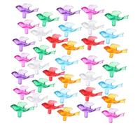 Healifty 140 Pièces Ampoules Remplacement Sapin de Noël Céramique Lot Ornements Twist Plastique Oiseau Lumières Colorées pour Décorations DIY Festives