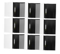 Healifty 15 pièces Organisateur de Dossiers Noir Résistant pour Partitions Musicales et Documents Protège-couverture Rangement Bureau Polyvalent pour École et Maison