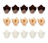 Healifty 150 pièces Caissettes à Cupcakes Papier de Modèle Fleurs Résistantes à Haute Température pour Gâteaux et Événements Festifs