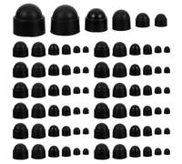 Healifty 160 Pièces Couvercle de Boulon de Dôme Bouchon à Vis en Plastique Bombé Nylon Noir 250g pour Boulons Hexagonaux Cache Assemblage D'équipements Industriels et Entretien Automobile