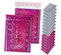 Healifty 16pièces Enveloppes à Bulles Holographiques Auto-adhésives Lot pour Expédition Articles Variés comme CD Et Accessoires De Maquillage