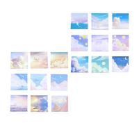 Healifty 18 Pcs Notes Adhésives Décoratives Mémo Diy, Lot, Papier