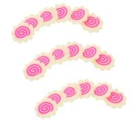 Healifty 1cm Tranches de Poisson Miniatures en Argile Molle Saupoudrée, Décorations Alimentaires Japonaises Factices 60g, Accessoires Miniatures pour Maison de Poupée et Nail Art,