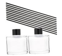 Healifty 1ensemble Bouteilles Transparent pour Huiles Essentielles De Diffuseurs Aromatiques Réutilisables avec Bâtons pour Parfum Et Décoration Intérieur
