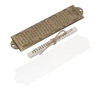 Healifty 1Ensemble Mezuzah Judaica Décorative Alliage Métallique Lettre Hébraïque pour Religieux Décoration de Maison Style Vintage pour Hanukkah