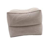 Healifty 1Ensemble Pied de Voyage Gonflable pour Garçon Fille Oreiller de des Lavable Parfait pour Avion et Train avec Rangement Pratique Gris