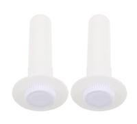 Healifty 2 Ensembles Bouchon de Vidange Non Fileté, Plastique Blanc Rond | Remplacement à Emboîter, Fermeture Étanche Rapide, pour Congélateurs Verticaux et Glacières