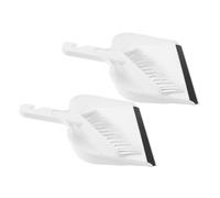 Healifty 2 Ensembles Desktop Mini Broom And Dustpan Set Compact Plastic Sweeper For Office And Home Desk Cleaning Space-saving Small Brush For Precise Dust Removal