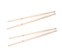 Healifty 2 Paires Baguettes de Batterie Chêne Naturel Ergonomiques et Durables Adaptées Aux Débutants et Professionnels pour Percussion Pratique Rythmique Confortable
