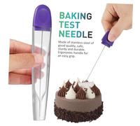 Healifty 2 pièces Aiguille de Test de Cuisson Acier Inoxydable Pique Gâteau Réutilisable DIY pour Maison et Restaurant Outil Pratique pour Gâteaux Brownies Cupcakes Couleur Aléatoire