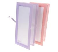 Healifty 2 pièces Album de Rangement Autocollants Organiseur Stickers Portable Léger avec Protection Anti-Taches Grand Volume pour Collection et Organisation Cadeau Femme