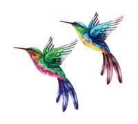 Healifty 2 Pièces Applique Murale Oiseau en Fer Forgé Décorative
