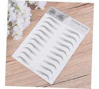 Healifty 2 pièces Autocollants Sourcils Temporaires Homme Pochoirs Transfert Sourcils Noir Faciles à Appliquer ou Rares