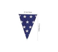 Healifty 2 pièces Banderole Décoration Fête pour Jour de Indépendance Fanions Suspendus Réutilisables Intérieur et Extérieur Ambiance Patriotique pour Bar École et Maison