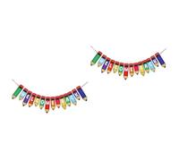 Healifty 2 Pièces Bannière Décorative de Rentrée Scolaire Bienvenue Guirlande Pendentif Pinceau pour à École Accessoire Photo et Attrayant