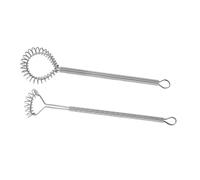 Healifty 2 pièces Batteurs à Œufs Manuels Acier Inoxydable Fouets Multifonctions pour Cuisine et Pâtisserie Mélangeurs Confortables Antidérapants pour Maison et