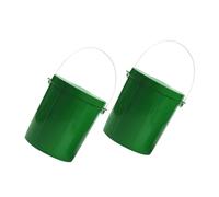 Healifty 2 pièces Boîte à Appâts avec Aération Seau Portable pour Leurres Vivants Boîte Terre Mallette de Pratique et Facile à Nettoyer Lot de Vert