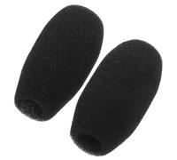 Healifty 2 pièces Bonnette Mousse Microphone Anti-pop Cache Pare-brise Microphone Éponge Protection de Bruit pour Micro Conférence