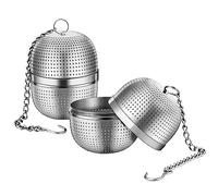 Healifty 2 pièces Boule à Infuser Acier Inoxydable de Passoires à Thé pour Infusion de Thés Filtre à Épices Pratique pour Maison et Bureau