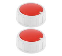 Healifty 2 Pièces Bouton de Thermostat de Chauffage de Rechange, Bouton de Commande Rotatif pour Radiateur Mural, Plastique, Compatibilité, Contrôle Précis Température, Utilisation