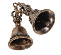 Healifty 2 pièces Breloques Cloches Rétro DIY Pendentifs Vintage pour Porte-clés Lot de Décoratives Compactes et Originales