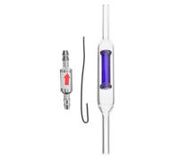 Healifty 2 Pièces Clapet Anti-Retour en Acier Inoxydable et Co2 | Verre Lisse sans Bavure, Usage Hydroponique et Arrêt de Récolte, Protège L’équipement en Coupure
