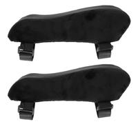 Healifty 2 Pièces Coussin D'accoudoir de Chaise Housse D'accoudoir Mémoire de Forme Polyester Noir pour Chaise Gaming Usage Maison et Fauteuil de Travail