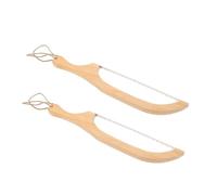 Healifty 2 Pièces Couteau à Dentelé Outil de Coupe Robuste Acier Inoxydable Trancheur Pratique pour Fait Maison et Pâtisserie
