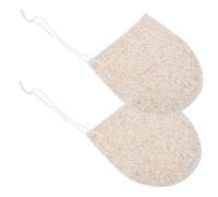 Healifty 2 pièces Éponge Visage Exfoliante Double Face Moufle de Nettoyage Douce pour Éliminer Points Noirs et Cellules Mortes Soin Peau Lisse et Fraîche Épurateur Visage Pratique et Léger