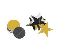 Healifty 2 Pièces Guirlande Étoile et Cercle Pailletée Décorations Suspendues pour Anniversaire Mariage et Fête Halloween