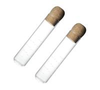 Healifty 2 pièces Infuseur à Thé Verre avec Tube Transparent et Bouchon Liège Filtre à Longues Réutilisable pour Tasses Mugs et Théières Séparation Pratique pour Amateurs de Thé