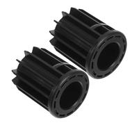Healifty 2 Pièces Manchon de Piston de Chaise de Bureau, Plastique, Noir | Chaises de Bureau et Colonne de Levage à Gaz, Insertion Simple, Réduit le Bruit, Limite L’extension