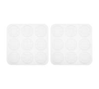 Healifty 2 pièces Moule Silicone Pour Jetons De Négociation Flexible Antiadhésif Réutilisable Pour Résine Époxy DIY Artisanat Familial