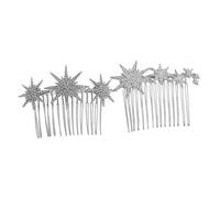 Healifty 2 pièces Peigne à Cheveux Strass Léger Accessoires Mariée Élégants Épingles pour Coiffure de Mariage Clip Ferme pour Femmes et Filles