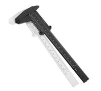 Healifty 2 pièces Pied à Coulisse Plastique avec Double Échelle Règle Coulissante Portable Facile à Lire Outil de Mesure Précis pour Bricolage Laboratoire et Mécanique Compact