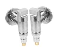 Healifty 2 Pièces Robinet Arrêt Pour Machine à Laver Vanne Arrêt Automatique Adaptateur Pour Lave-linge Angle