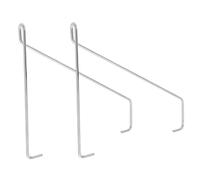 Healifty 2 pièces Support Mural Acier Inoxydable Équerres Robustes pour Étagères Flottantes Fixation Murale Plate pour Lot de Supports Polyvalents et Compacts