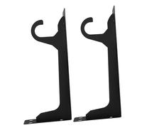 Healifty 2 Pièces Support Mural Robuste pour Barre de Placard avec Crochet Équerre de Rayonnage Métallique Support Polyvalent pour Chambre Salon et Dressing