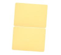 Healifty 2 Pièces Tapis Absorbant Poterie pour Roue de Potier Support Stable Anti-dérapant Accessoires Durables pour Tournage Argile Jaune