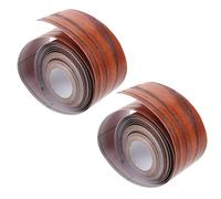 Healifty 2 Rouleaux Plinthe Adhésive Décorative Pvc Effet Bois et Marbre