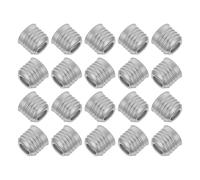 Healifty 20 Pièces Adaptateur de Douille de Lampe E27 à E14 en Fer Argenté pour Conversion Flexible, pour Projet D'éclairage de Rénovation de Maison et Ateliers
