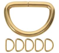 Healifty 20 Pièces Anneaux En D Doré 32X16X2.8Mm Accessoires Pour Sacs Et Couture Bagues D Pour Harnais Colliers Sangles Polyvalents Diy