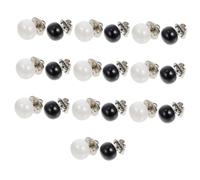 Healifty 20 pièces Boutons Pression Invisibles Imitation Noir Blanc Accessoires Couture pour Vêtements Femmes Broches Anti-ouverture Boutons pour Pulls et Chemises