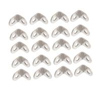Healifty 20 Pièces Équerre à Métallique Argentée Équerre Droite pour Fixation Angle