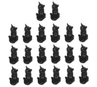 Healifty 20 Pièces Figurines Chat Noir Halloween Miniatures Micro Paysage Party Accessoires