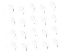 Healifty 20 pièces Lot de Disques Ronds Acryliques Transparente pour Loisirs Créatifs et Porte-clés DIY Matériau Odeur Surface Lisse pour Accessoires