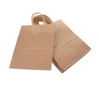 Healifty 20 pièces Lot de Papier Kraft avec Poignées Réutilisables Sacs Cadeaux Légers Pliables pour Bonbons et Petits Cadeaux pour Fêtes et Anniversaire